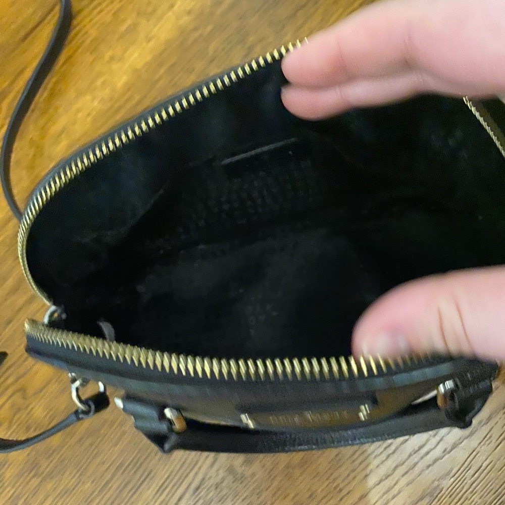 Kate Spade Small Black Leather Dome Handbag - Picture 6 of 10